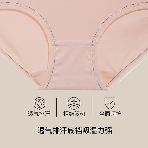 【满3条/29元】（中版）【秀黛】女精选棉质平角裤女士内裤【1条】W7339002T【门店同款】【内裤非质量问题不退换】 商品图2