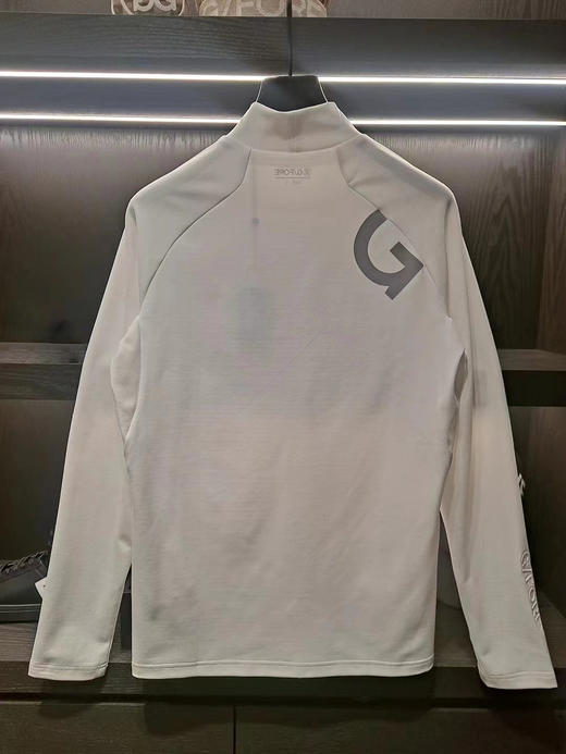 春季男士新款加绒立领印花外穿打底长袖M122461-33 商品图1