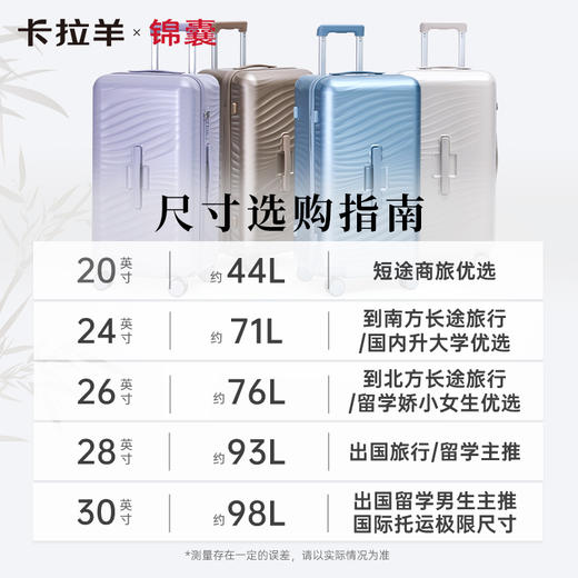 【升级云朵箱3.0Pro版】卡拉羊X锦囊鎏金板材Plus魔方体云朵箱防刮抗摔行李箱CN8128 商品图7