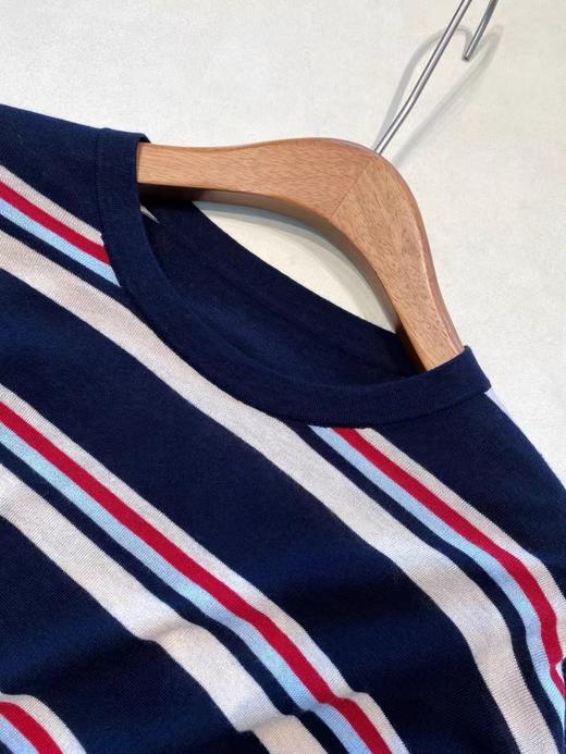 F010749韩系减龄羊毛柔软慵懒条纹针织衫女毛衣秋冬款 商品图10