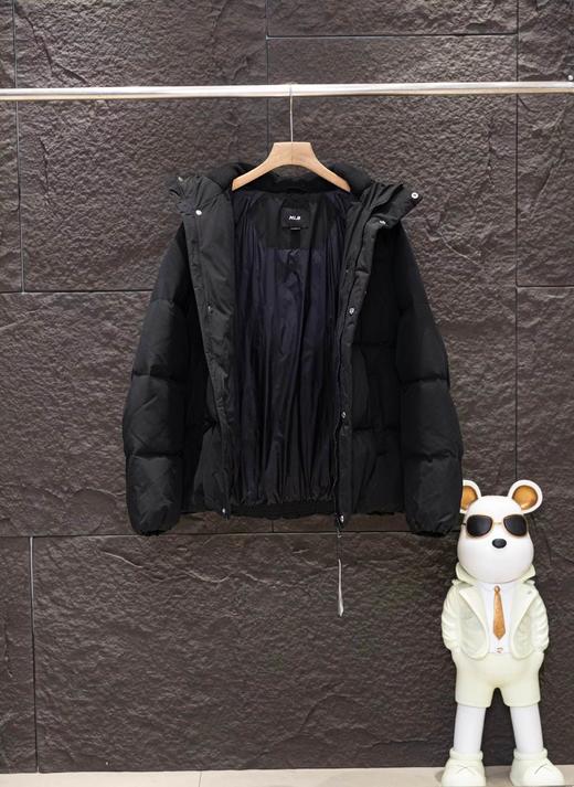 F010765纽约限定张凌赫同款毛巾刺绣小标连帽长款羽绒服 商品图10