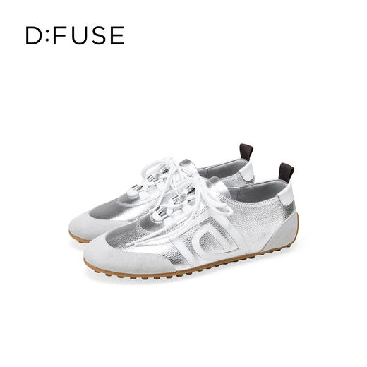 Dfuse迪芙斯2026春季新款豹纹马毛真皮薄底轻便德训鞋豆豆鞋DFE1112086 商品图14