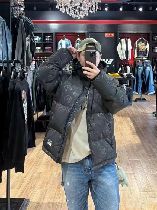 F010770满地家花连帽通勤羽绒服防寒休闲夹克厚款保暖外套 商品图7