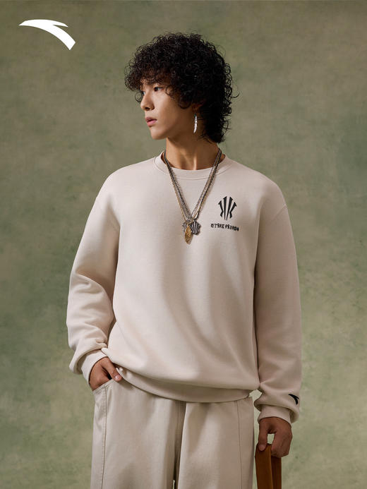 安踏欧文系列卫衣男女同款冬季套头衫宽松百搭运动上衣172611712S 商品图0