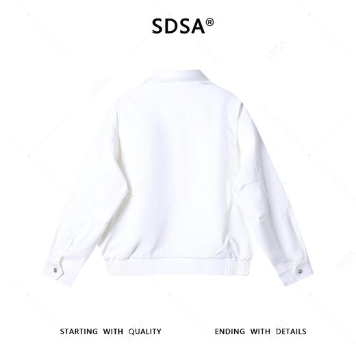 SDSA男士秋冬新款痞帅男装潮牌简约纯色工装翻领夹克外套百搭时尚 商品图4