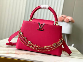 秋冬特惠💰1830 渠道级LV 新品 te级LV 动态芯片 M26507/M48865紫玫红光线链条款