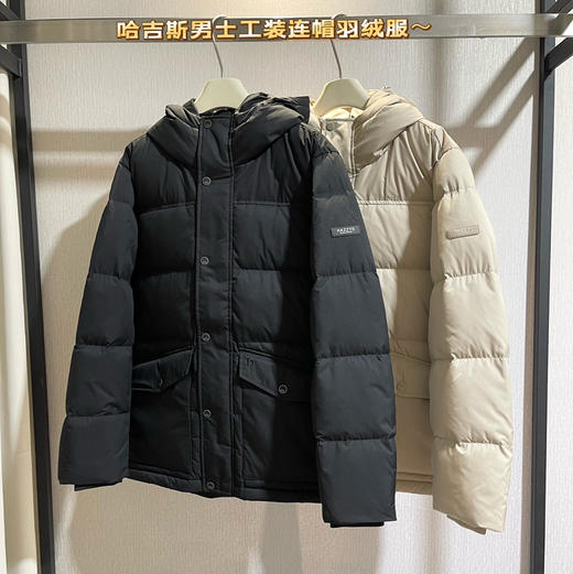 原单 哈吉斯男士工装连帽羽绒服010702 商品图2