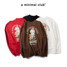 a minimal club新年系长袖T恤大图案印花秋冬舒温暖皮AM5CTL03&04