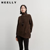 NEELLY纳俪商场同款冬季新款宽松高领气质针织衫女松弛感百搭上衣N25112A01120 商品缩略图0