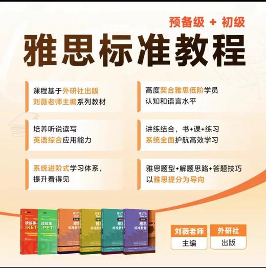 【高途刘薇雅思】，外研社雅思标准课程+配套实体书，听说读写一站学习 商品图1