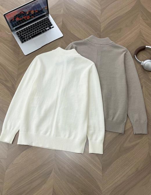 F010712男士宽松剪裁半拉链立领针织衫LM3FC9S 商品图5