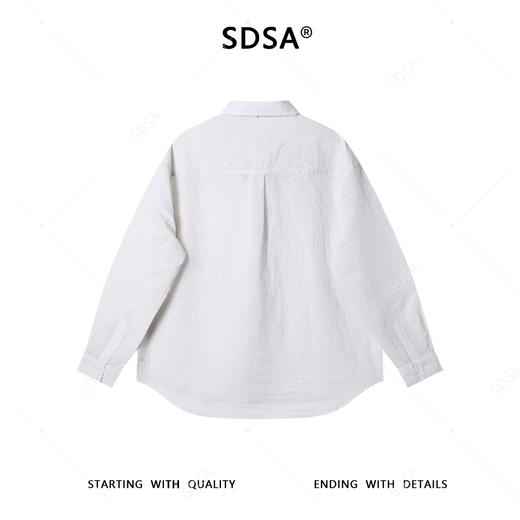 31686SDSA男士秋冬新款痞帅男装韩版简约撞色竖纹休闲衬衫百搭宽松衬衣 商品图5