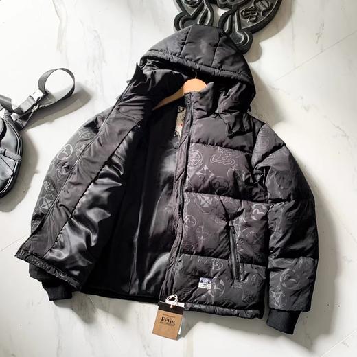 F010770满地家花连帽通勤羽绒服防寒休闲夹克厚款保暖外套 商品图11