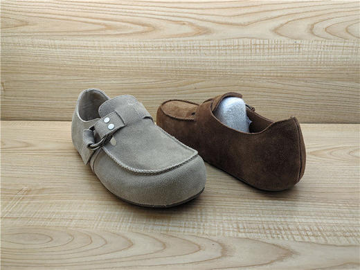 2025豪行春季新款专柜正品真皮勃肯鞋时尚舒适低跟女单鞋25131722 商品图5