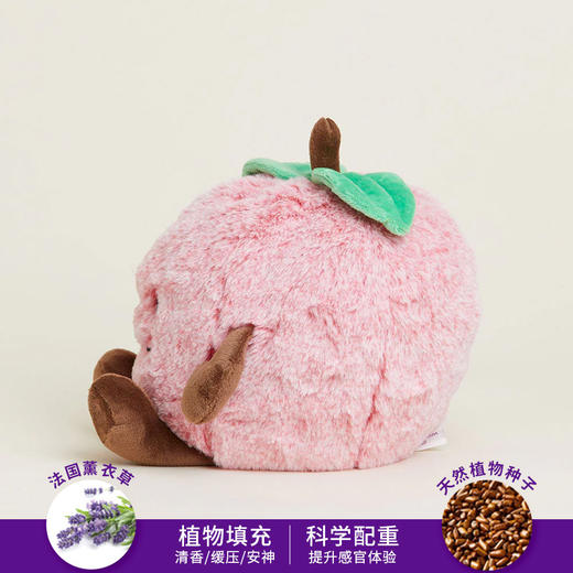 英国warmies 趣味红苹果安抚玩偶公仔送礼毛绒可加热抱枕 商品图2