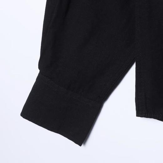 SS31225SDSA男士秋冬新款痞帅男装美式撞色刺绣字母流苏长袖衬衫百搭宽松 商品图4