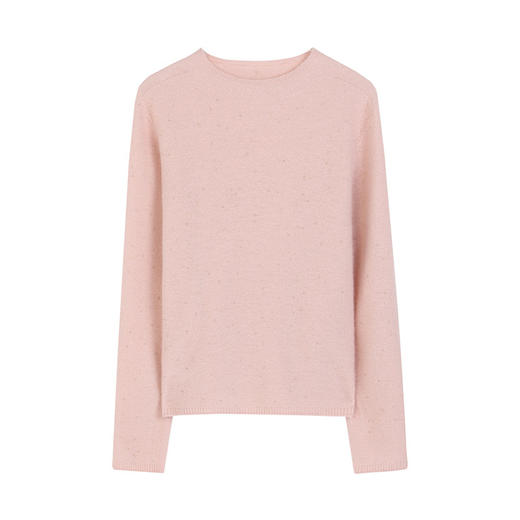 NEELLY纳俪商场同款冬新款圆领修身纯色羊毛针织衫女显瘦亲肤毛衣N25114A04558 商品图3