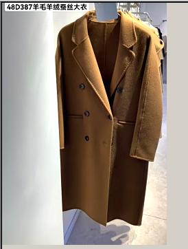 48D387羊毛羊绒蚕丝大衣 商品图0