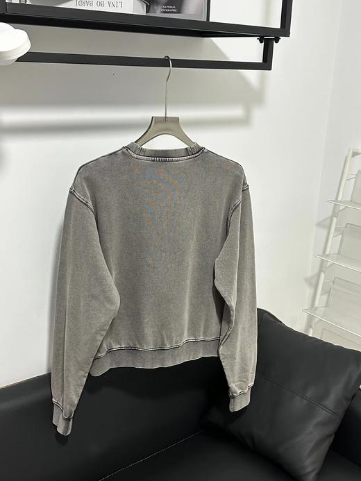 F010720砂磨重工水洗做旧纯棉圆领卫衣男女同款 商品图9