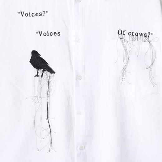 SDSA男士秋冬新款痞帅男装美式撞色刺绣字母流苏长袖衬衫百搭宽松 商品图3