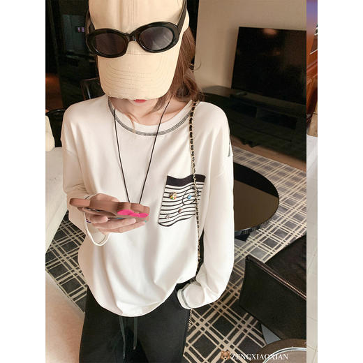 <曾小咸推荐> 2.5 现货秒杀 ！微信超特价！设计感长袖t恤 日常149.99 立减80 秒杀69.99！！黑色磨毛休闲裤秒杀79.99！ 商品图1