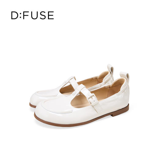 Dfuse迪芙斯2026春季新款方头T字带松紧带后跟舒适软底玛丽珍单鞋女鞋DFE1111067 商品图13