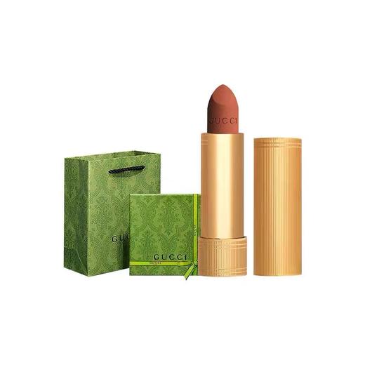 【送礼盒礼袋】Gucci 古驰倾色复古金管唇膏#25/#505 酷奇金管哑光208 217 308 商品图0