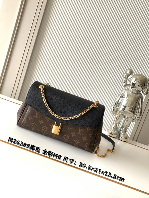 秋冬特惠💰1350 渠道级LV 【全钢五金 MB163c01变码芯片】te级LV 全套包装 M26285黑色 Saint-Germain PM手袋 商品图0