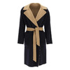 MAXMARA 女士 Rail 双面可穿长袖束腰羊毛大衣 深蓝色 RAIL 50160319 014 商品缩略图0