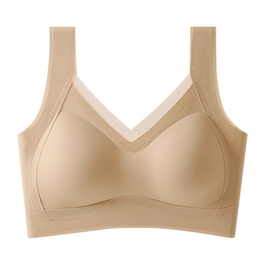 【内搭救星❗️无痕隐形美背内衣】固定式一体杯可机洗，360°环绕式软支撑，丝绸般轻肤肌底，稳定更聚拢，大胸显小聚拢提拉收副乳防下垂无钢圈文胸QQ 商品图4