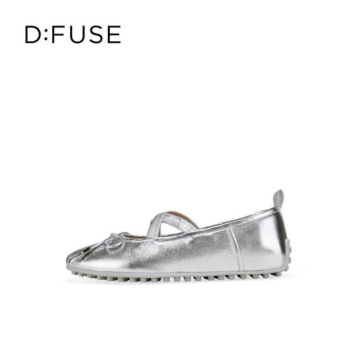 Dfuse迪芙斯2026春季新款圆头蝴蝶交叉带结芭蕾舞鞋豆豆鞋平底女鞋DFE1111089 商品图13