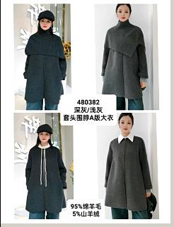 480382套头围脖A版大衣 商品图0