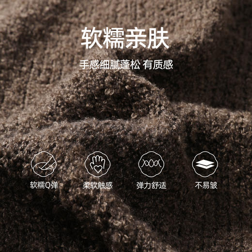 【软糯-针织马甲】逸阳秋冬慵懒风叠穿好搭立领上衣5372 商品图2