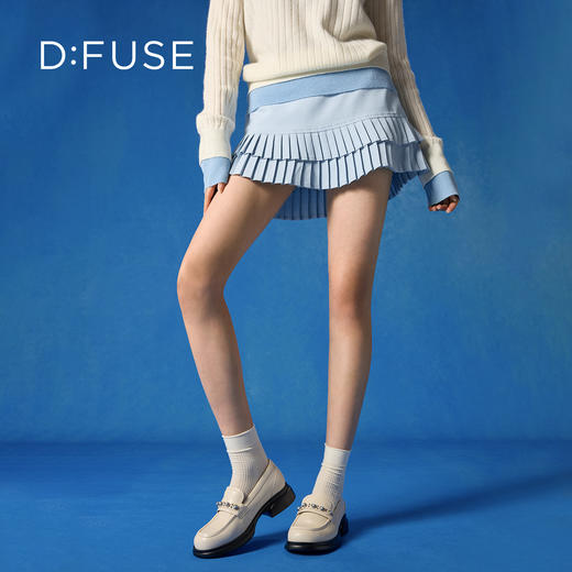 Dfuse迪芙斯2026春季新款极简深口单鞋经典休闲乐福鞋通勤鞋女单鞋DFE1112116 商品图3