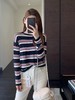 F010749韩系减龄羊毛柔软慵懒条纹针织衫女毛衣秋冬款 商品缩略图2