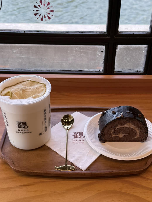 单人套餐3（无咖）雪梨轻乳茶1杯+巧克力梦龙卷1块 商品图0