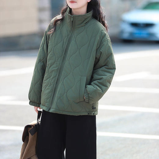 裁缝学苑AH113复古高领夹棉绗棉衣纸样女装棉服打版裁剪样板图 商品图4