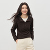 【1/21新品】熙世界lu风山系轻户外连帽卫衣女秋冬休闲仿毛呢半拉链套头衫上衣 商品缩略图4