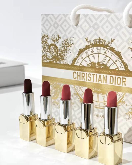 【年终大促 送礼推荐】DIOR/迪奥节日口红礼盒5件套 (#999丝绒#374丝绒#777丝绒#284丝绒#994丝绒礼袋)1.5g*5支（配礼袋） 商品图4