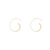 三彩2026新款极简风镀金大圈耳环时尚个性小众高级通勤轻熟女 商品缩略图4