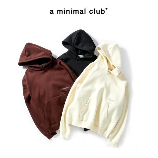 a minimal club【舒温暖皮】360  克摇粒绒卫衣连帽保暖AM5BST19 商品图0