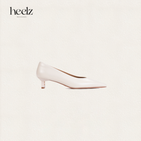 heelz设计师手工鞋履 ｜H 小猫跟V口羊皮单鞋  4.5 公分