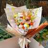 奢华款【生而自由】卡布奇诺7支/金枝玉叶3支/跳舞兰2支/紫罗兰2支/蝴蝶兰1支/白桔梗6-8朵 /橙色芭比6-8朵/火焰兰1支/仪式感鲜花 商品缩略图0