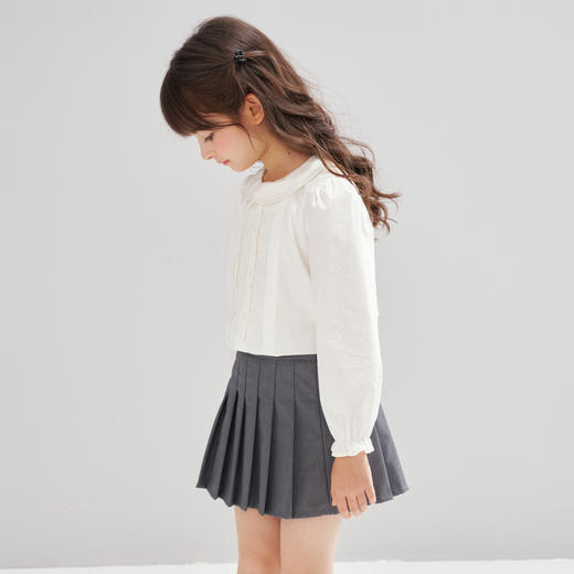 笛莎Deesha 2026春季女童时尚气质翻领长袖衬衫 商品图2
