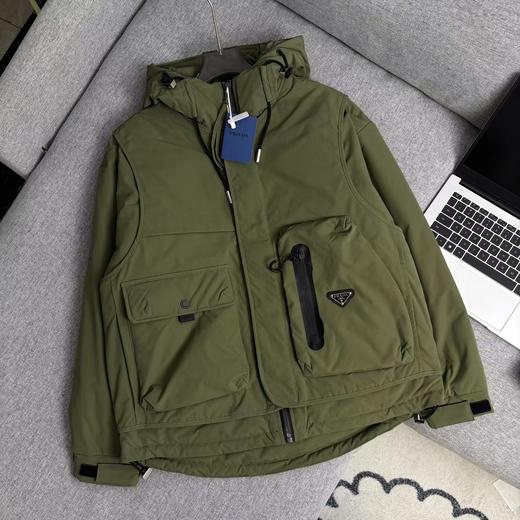 F010759防水防风假两件连帽休闲羽绒服外套 商品图5