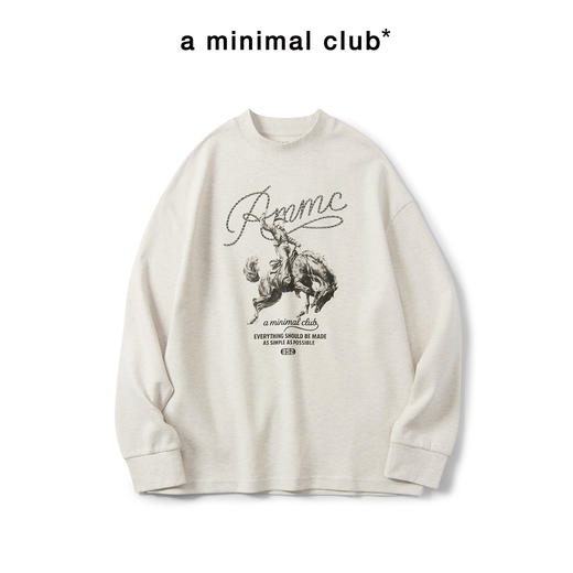 a minimal club新年系长袖T恤大图案印花秋冬舒温暖皮AM5CTL03&04 商品图1