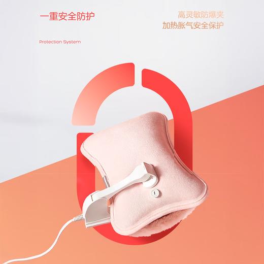 彩虹免洗亲肤绒插手电热暖手宝T322-F（粉色）【分仓直发，72小时发货，周末节假日不发货】 商品图3