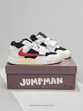 耐克ravis Scott x Air Jordan Executive The Check 联名款AJ 1倒钩魔术贴魔术扣