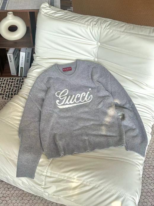 F010722艺术字母3D嵌花 logo羊毛毛衣针织衫 商品图9