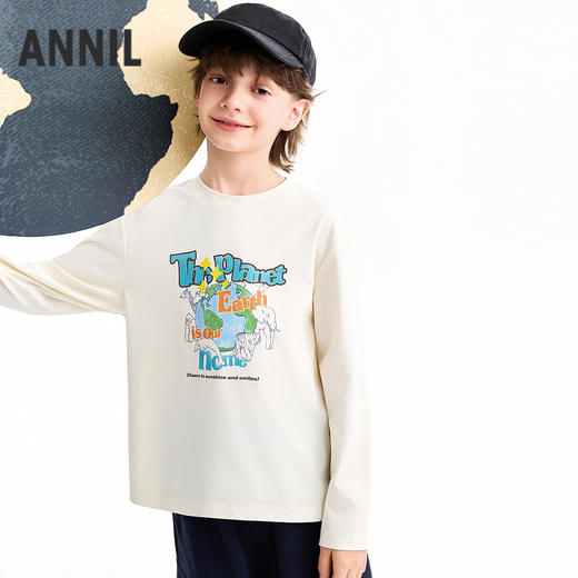 【实体店同款】男童圆领长袖针织衫春季新款安奈儿童装AB611025 商品图1
